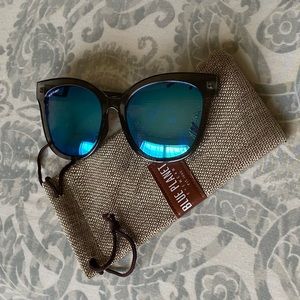 BLUE PLANET MIRRORED SUNGLASSES